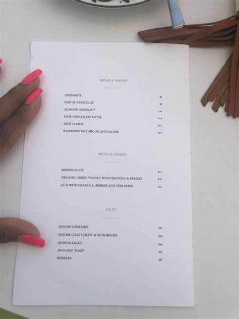 fendi cafe prezzi|dior cafe miami menu prices.